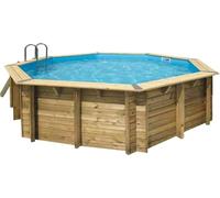 Ubbink – Piscine bois OCEA octogonale Ø 510 × 120 cm – Liner beige