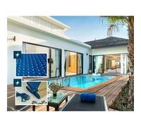 Piscine bois rectangle " Aruba "- 5.00 x 3.00 x 1.24 m + Bâche à bulles 180 µ - Bâche hiver 280 g/m² G