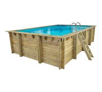 Piscine bois rectangle " Panama "- 6.20 x 4.10 x 1.45 m