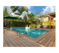 Habitat et Jardin Piscine bois rectangulaire Panama 6,20 x 4,10 x 1,45 m