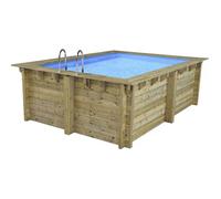 Piscine bois rectangle " Zanzibar "- 3,50 x 2,50 x 1,24 m
