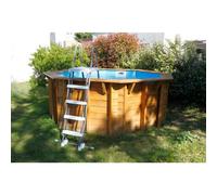 Piscine bois Sunwater 3,60 x 1,20 m liner bleu - Ubbink