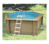 Piscine bois Sunwater 4,10 x h1,20m - Bleu