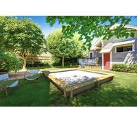 Piscine Bois Urbaine - 4.20m x 3.50m H 1.33m et couverture automatique