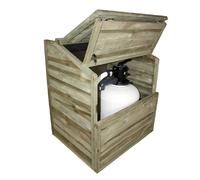 Piscine Center O'Clair Coffre filtration bois avec fond - h 131