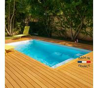 Piscine coque de 10 m² : Serre chevalier 4.30X2.30X1.50M : Sans filtration