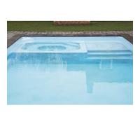 Piscine coque MENPHIS 2 : 8.70 x 4.20 x 1.50 m + LUXE + Coffre PVC hors sol