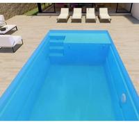 Piscine coque Olympie + LUXE + + Système filtration en kit