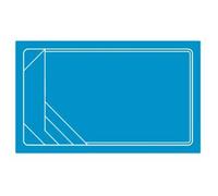 Piscine coque Rome 4,43 x 2,56 x 1,45 m + LUXE + Système filtration en kit