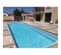Piscine coque Sparte 11 : 11.10 x 3.70 x 1.50 m + LUXE + Système filtration en kit
