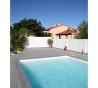 Piscine coque Troie 75 : 7.95 x 3.60 x 1.50m + LUXE + Système filtration en kit