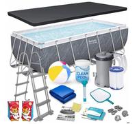 Piscine de jardin à armature - Bestway - 404x201x100 cm - Pompe de filtration incluse - Échelle de sécurité