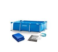 Piscine de jardin tubulaire 220 x 150 x 60 cm 2 en 1 INTEX 28270