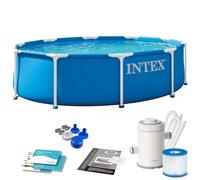 Intex Piscine hors sol tubulaire 28202ND 3,05 x 0,76 m structure métallique pompe incluse ronde
