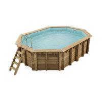 Piscine Ubbink bois Azura - 300 x 400 x H 120 cm (Filtre à sable)