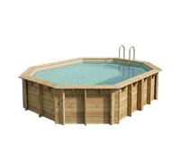Piscine Azura 400x610 - H120cm - Liner Bleu 75/100ème