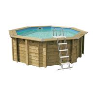 Piscine Ubbink bois Sunwater - Ø 360 x H 120 cm (Filtre à sable)
