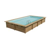 Piscine bois azura 350 x 505 x 126 liner bleu - Ubbink