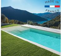 Piscine en coque Mégèves de 7.10X3.00X1.50M + Filtration Coffre PVC hors sol