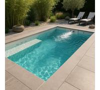 Piscine en kit 4 x 2 x 1.50 m + nage à contre courant + 4 jets massants