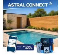 Piscine en kit connectée : 8 x 4 x 1.50 m Fond plat ASTRAL