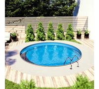 Aqualux Piscine enterrée acier BELLA Ovale 7 x 3,5 x 1,5 m – Filtration 8 m3/h