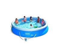 Bestway Fast Set 57313 piscine hors sol Rond 9677 L Gris