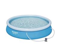 Piscine gonflable - BESTWAY - Fast Set 457x84 cm - Pompe filtrante incluse - Tritech - Extérieur