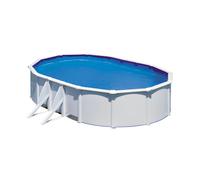 Piscine Gre acier ovale Fidji - 527 x 500 x H 122 cm (Filtre à sable)