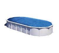 Piscine Gre acier ovale Haiti - 1020 x 575 x H 132 cm (Filtre à sable)