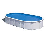 Piscine Gre acier ovale Haiti - 744 x 399 x H 132 cm (Filtre à sable)