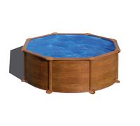 Piscine Gre acier ronde Mauritius - Ø 370 x H 132 cm (Filtre à sable)