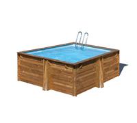 Piscine Gre bois Carra 3 - 305 x 305 x H 119 cm (Filtre à sable)