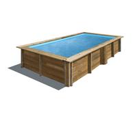 Piscine Gre bois Lemon - 375 x 200 x H 68 cm (Filtre à cartouche)
