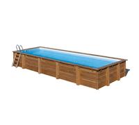 Piscine Gre bois Mint - 1010 x 418 x H 146 cm (Filtre à sable)
