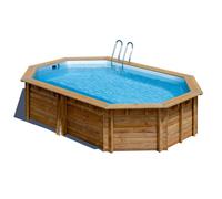 Piscine Gre bois Safran 2 - 620 x 395 x H 136 cm (Filtre à sable)