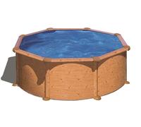 Piscine hors sol aspect bois Alto Diam 3.00m H 1.20m - skimmer motorisé