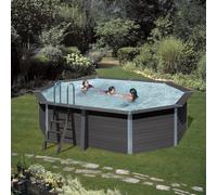 Piscine hors sol Composite Avantgarde octo. allongée 5.24m x 3.86m H 1.24m
