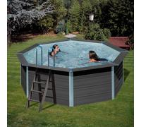 Piscine hors sol Composite Avantgarde - octogonale diam. 4.10m - H 1.24m