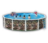 Piscine hors sol en acier ronde IBIZA MURO