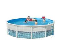 Piscine hors sol en acier ronde MOSAIKO 550 x 1.20 cm