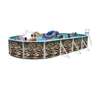 Piscine hors sol Ovale Muro 7.30m x 3.66m H1.20m