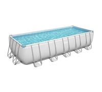 Piscine hors sol rectangle Bestway Power Steel™ 640 x 274 x 132 cm gris clair