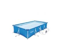 Bestway 56424 Piscine Hors Sol Steel Pro™ 400 X 211 X 81 cm, Filtre à Cartouche