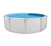 Piscine hors sol ronde en acier PRESTIGIO 350x120 cm - Kit complet piscine, Filtre, Skimmer et échelle
