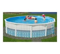 Piscine hors sol en acier ronde MOSAIKO 640 x 1.20 cm