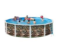 Piscine hors sol en acier ronde IBIZA MURO
