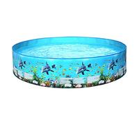 Piscine Pliable Familiale De Natation Non Gonflable pour Fête Estivale | Piscine À Parois Rigides Pour Jardin, Cour, Arrière-Cour, Cour Intérieure, Pelouse, Terrasse, Été, Adultes et