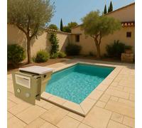 Piscine polystyrène 4 x 2.50 x 1.50 m : avec Mur filtrant GS8