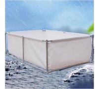 Piscine temporaire avec vanne de vidange, réservoir de poissons, étang en toile pour animaux de compagnie pour l'agriculture aquatique, assemblage facile, idéal pour la tenue de poissons et de tortues